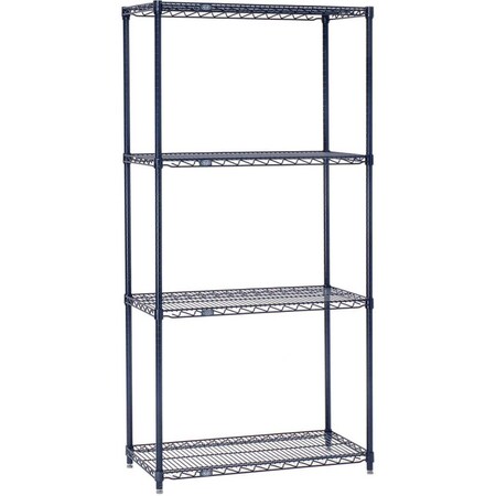 NEXEL 5 Tier Wire Shelving Starter Unit, 36W x 18D x 74H 18367N5